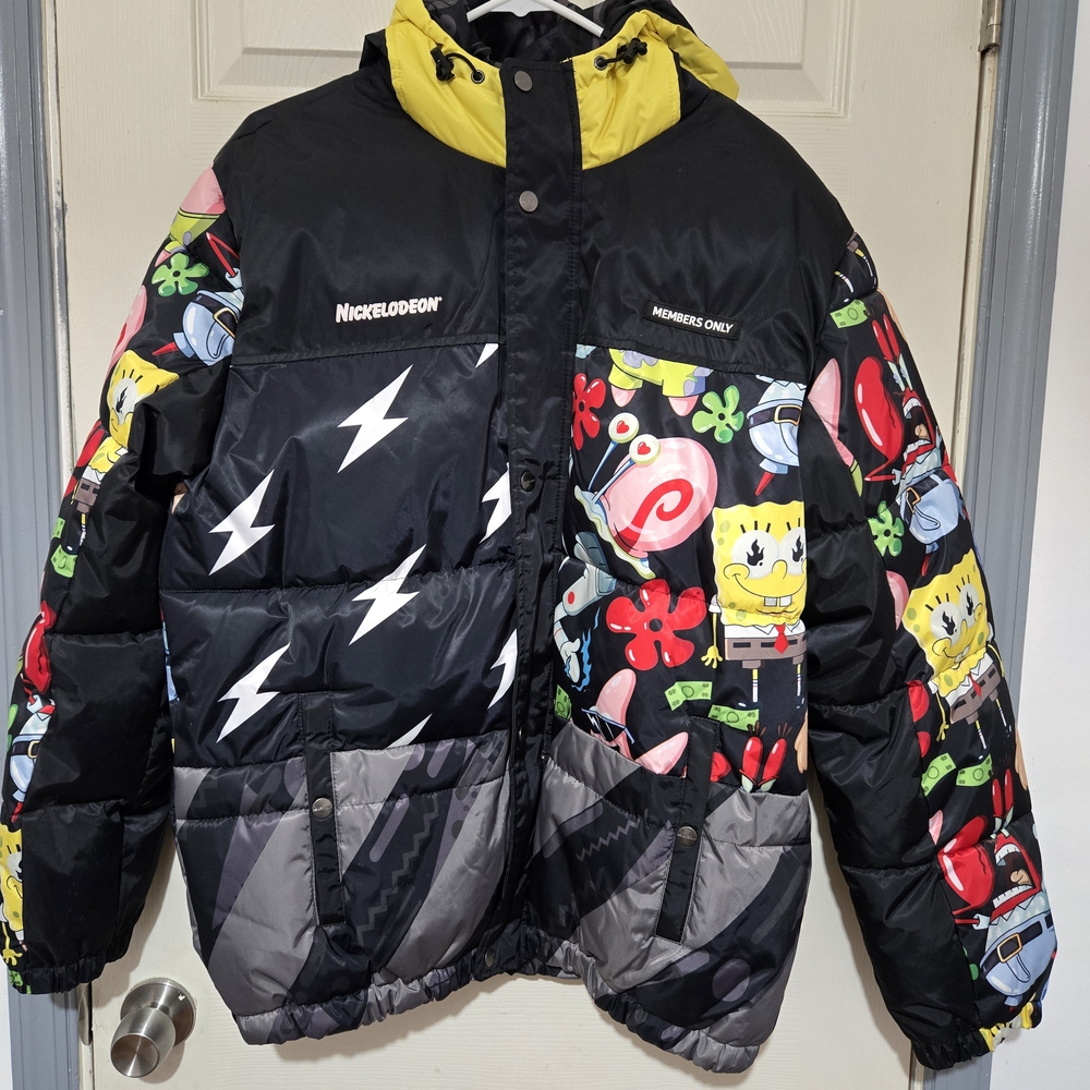 Nickelodeon Mens Jacket - Black and Yellow